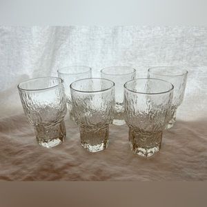 6 Aslak cordial juice glasses
